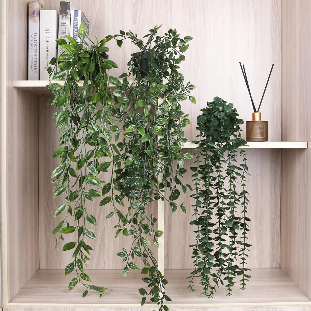String Of Pearls Plant - Artificial Hanging Plants with Pot Fake