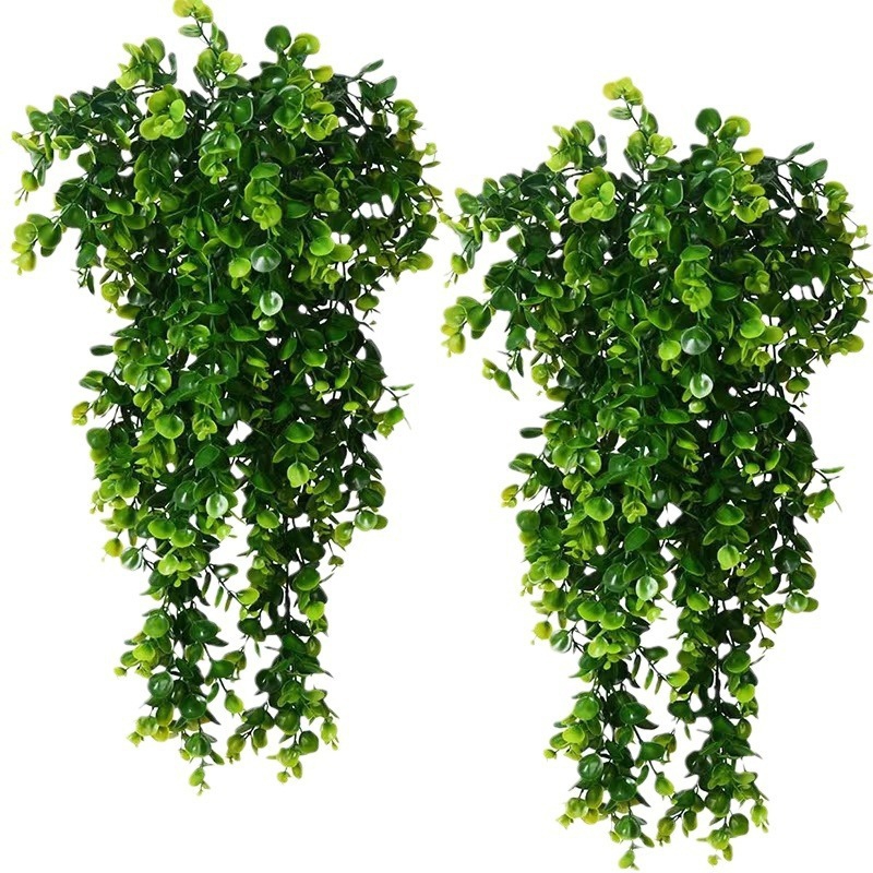 String Of Pearls Plant - 1Pcs Artificial 5Forks Rattan Eucalyptus Wall
