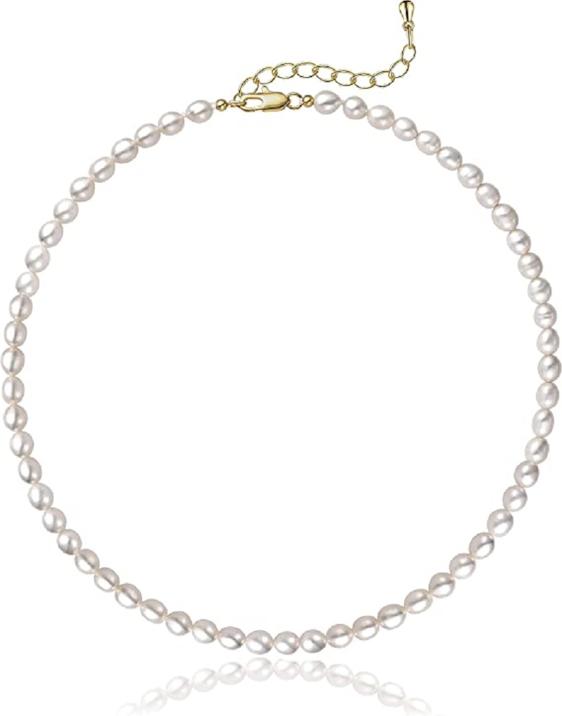 String Of Pearls Plant - Pearl Necklace 5-7mm Oval White Pearls