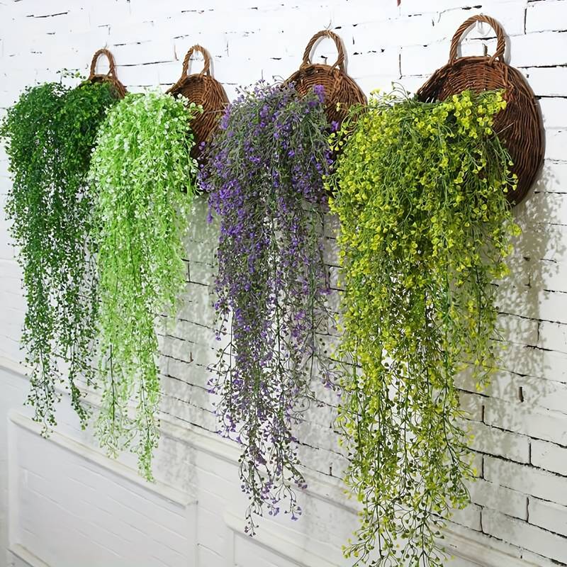 String Of Pearls Plant - 2pcs Artificial Ivy Vine Fake Hanging
