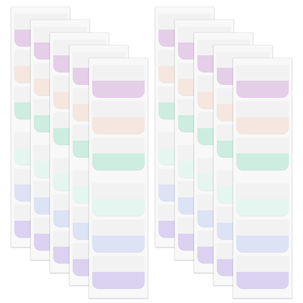 Planned Parenthood - 60Pcs Writable Reusable Sticky Notes Colorful
