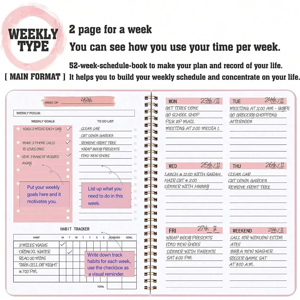 A5 Weekly Planner Coil Daily P - Planned Parenthood 评论和价格