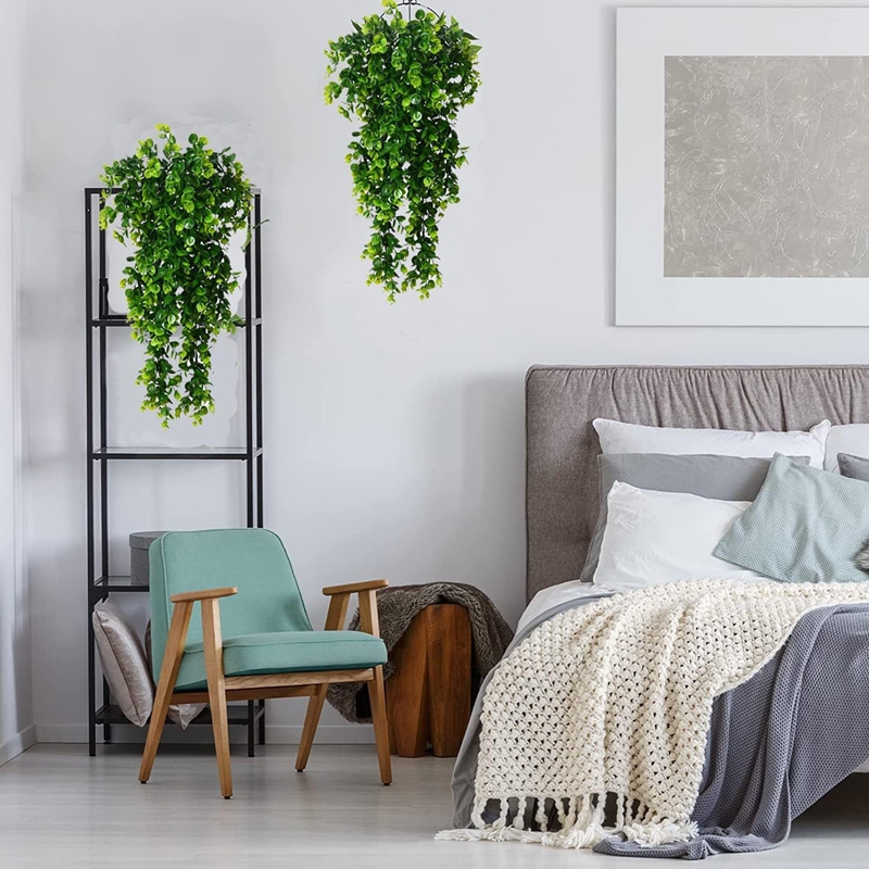 1Pcs Artificial 5Forks Rattan  - String Of Pearls Plant 评论和价格