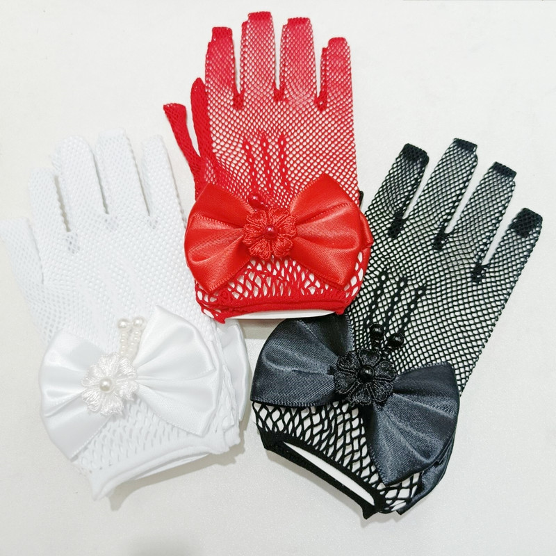 Kids Lace Pearl Fishnet Gloves - String Of Pearls Plant 评论和价格