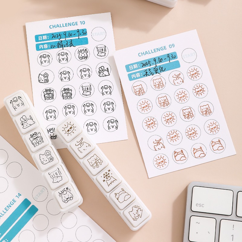 Cute Cat Emoji Stamp Daily Lif - Planned Parenthood 评论和价格