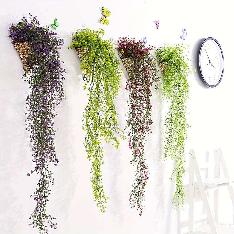 2pcs Artificial Ivy Vine Fake  - String Of Pearls Plant 评论和价格