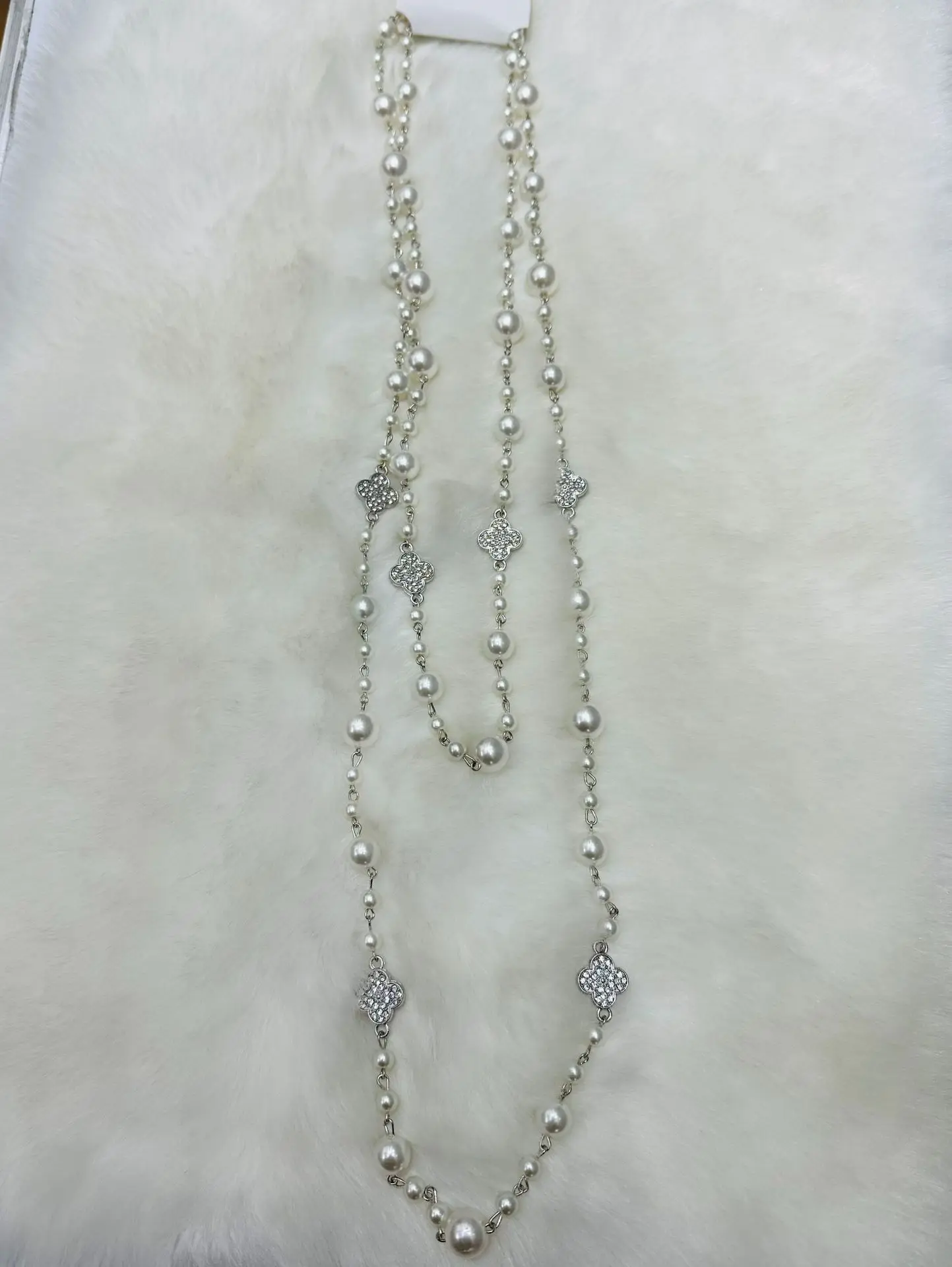 Long Pearl Sweater Chain, Fash - String Of Pearls Plant 评论和价格